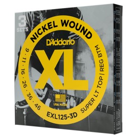 ENCORDADURA DADDARIO MOD. EXL125 3-PACK